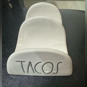 Rae Dunn Taco Holder Plate ceramic